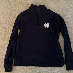 Notre Dame fleece pullover quarter zip